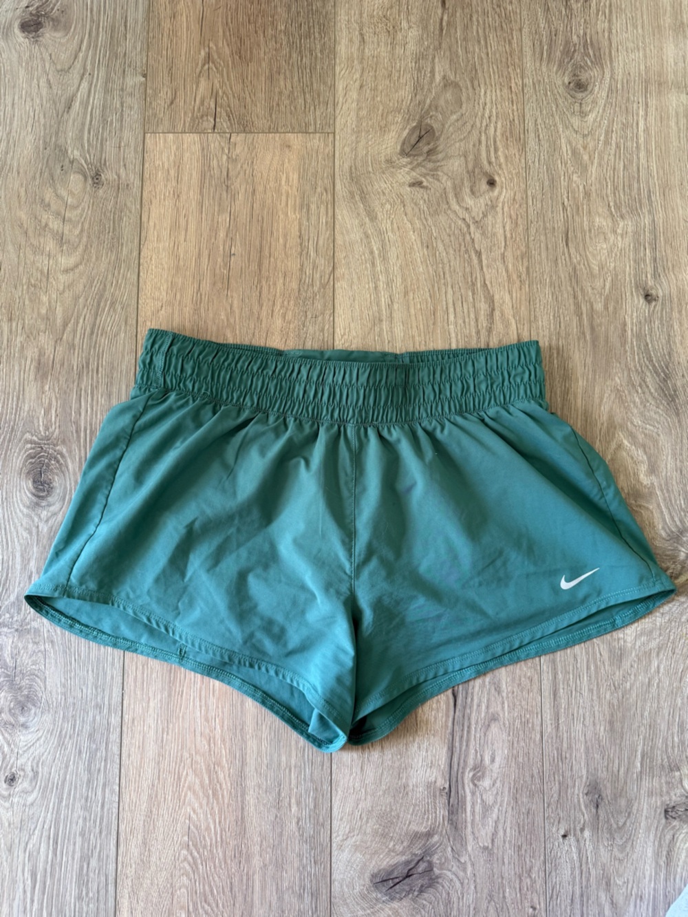 Nike Dri-FIT High Rise Green Athletic Shorts